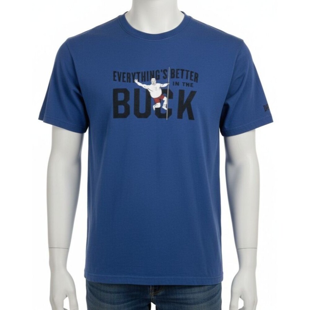 DULUTH TRADING CO. Men's M "Everything's Better in the BUCK" Longtail T-Shirt